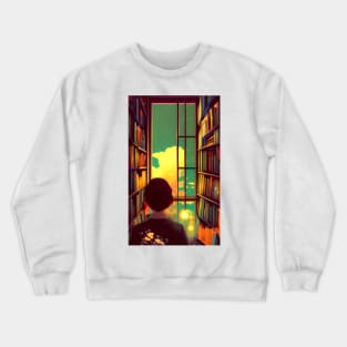 Reading Time by the Window Vintage | Go Outside Crewneck Sweatshirt